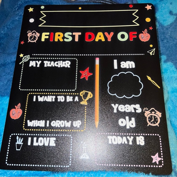 First and last day of school chalkboard - Picture 2 of 3